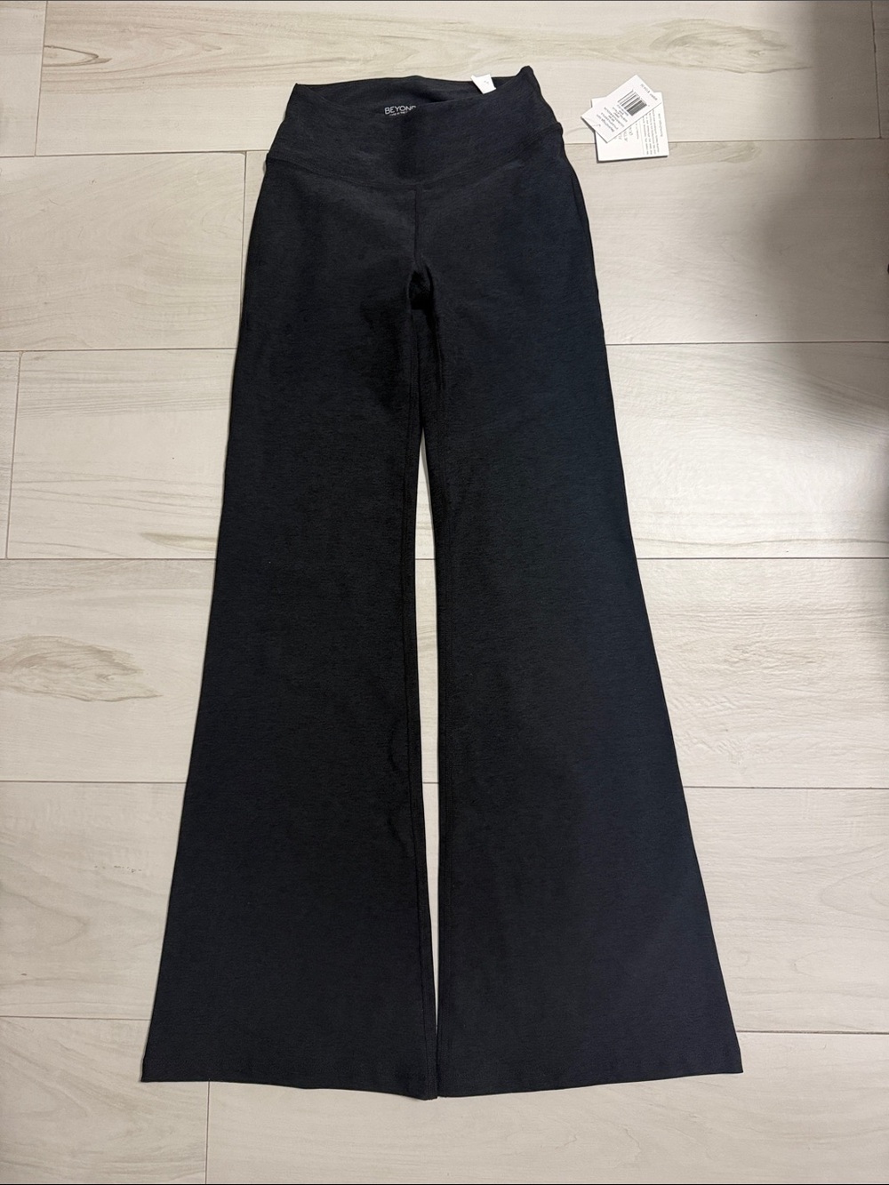 Beyond Yoga Black Flared Spacedye Leggings